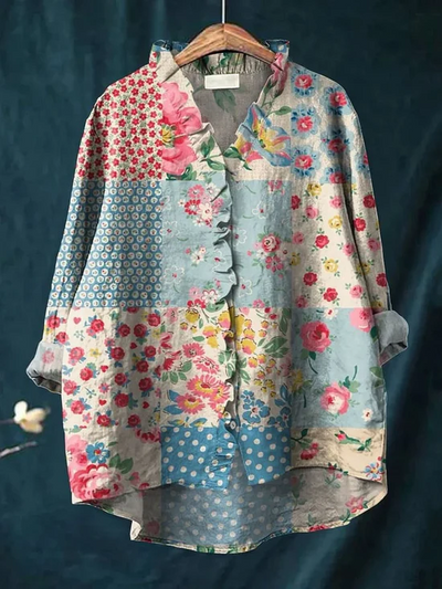 Madeline™ | Stylish Floral Button-Down Shirt