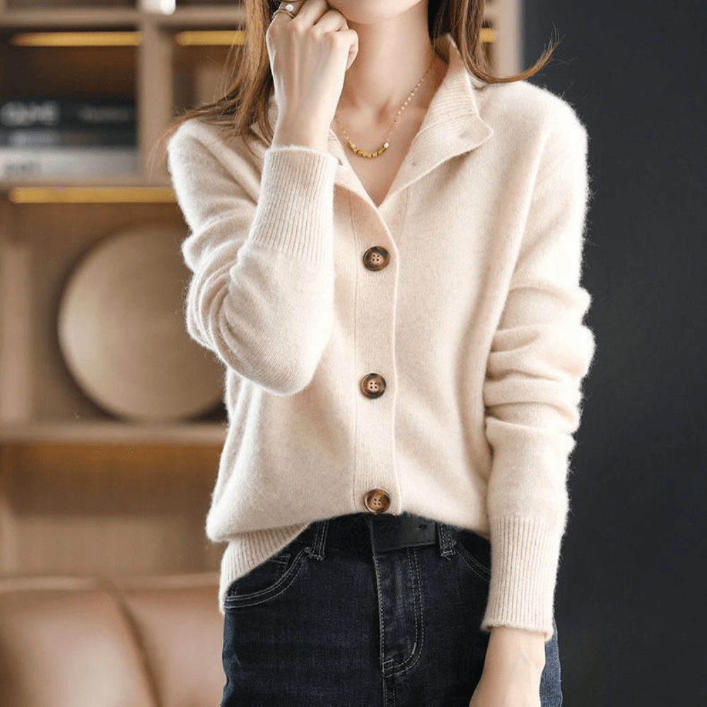 Ilona™ | Luxurious Cashmere Knit Cardigan