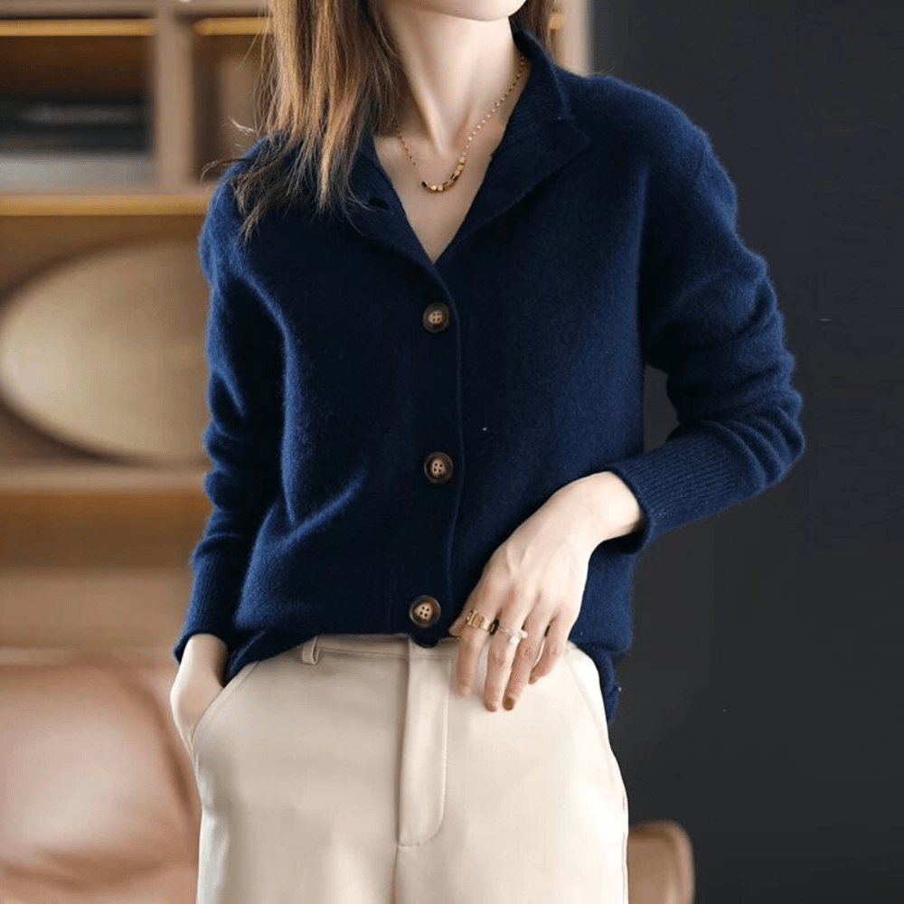 Ilona™ | Luxurious Cashmere Knit Cardigan