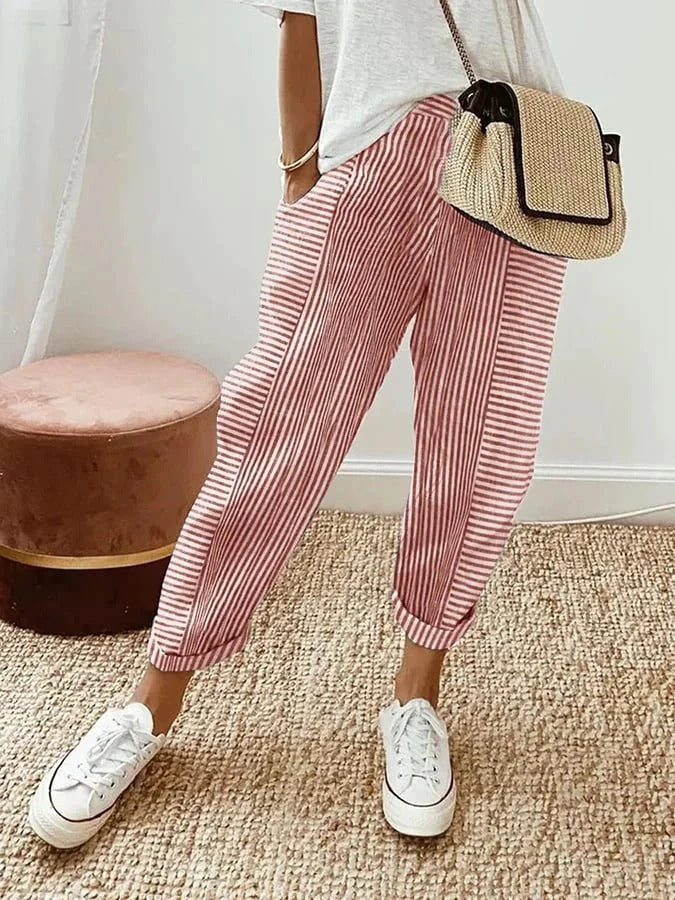 Adele™ | Stripped Pants