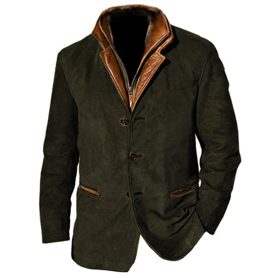 Kevin™ | Vintage Buckskin Leather Jacket