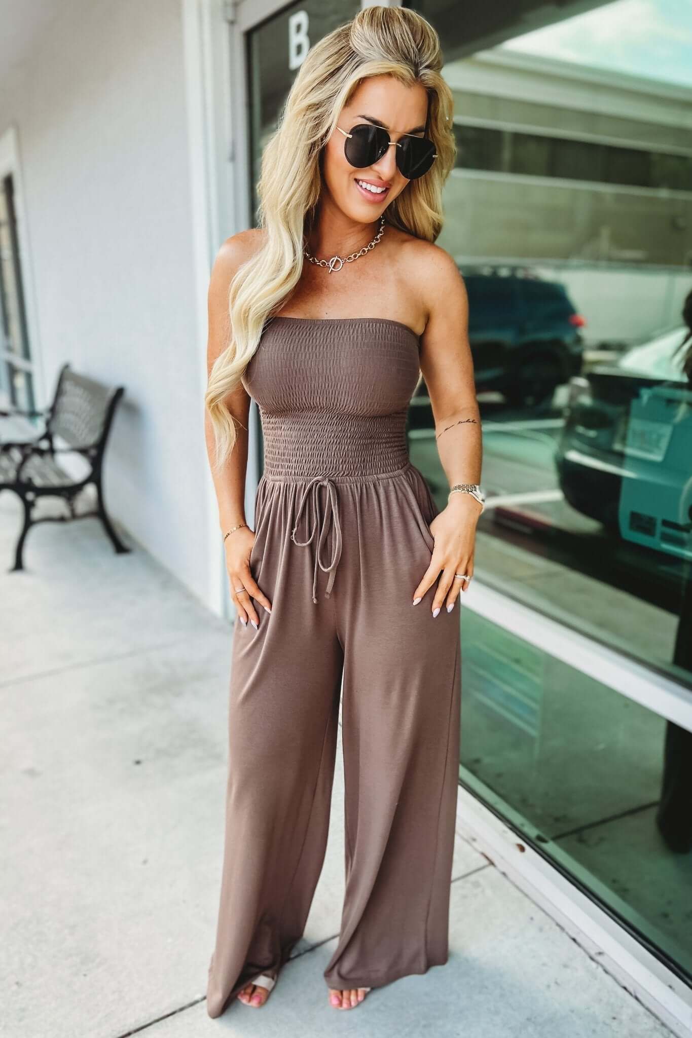 Jasmin™ | Trendy Off-Shoulder Jumpsuit