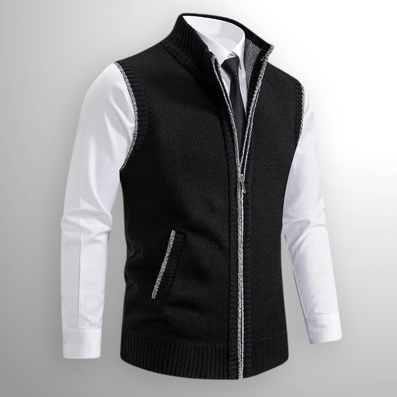 Declan™ | Classic Knitted Zipper Vest