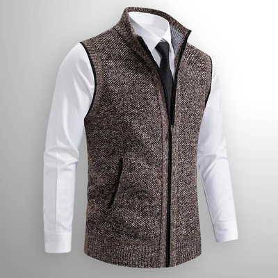 Declan™ | Classic Knitted Zipper Vest