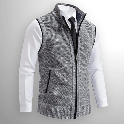 Declan™ | Classic Knitted Zipper Vest