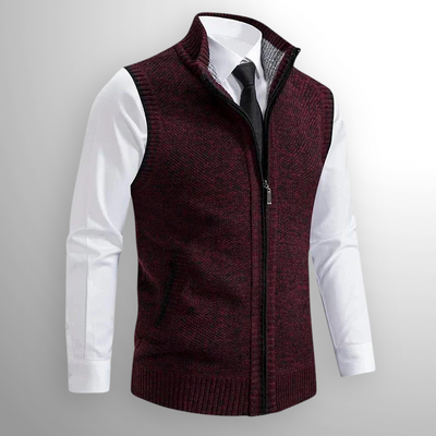 Declan™ | Classic Knitted Zipper Vest