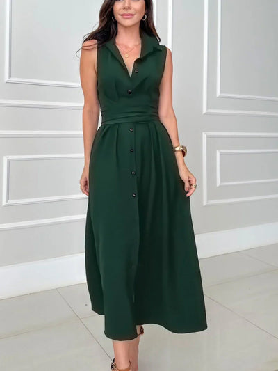 Ivana™ | Button-Down Midi Shirt Dress